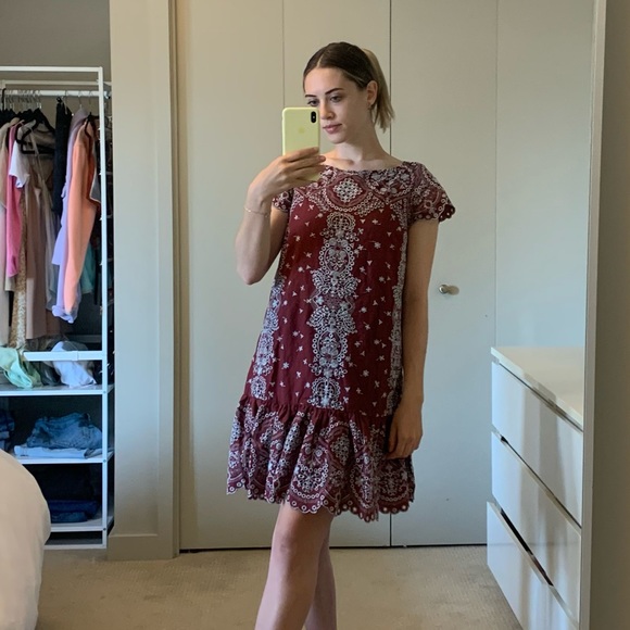 Anthropology Feather Bone Dress - Picture 3 of 6